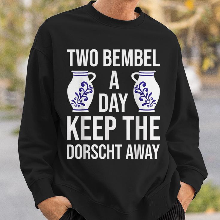 Mostkrug Abbelwoi Jug Bembel Frankfurt Äppler Sweatshirt Geschenke für Ihn