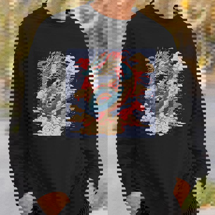Motif Dragon Japonais Pour Un Style Emblématique Sweater e Cadeaux pour lui