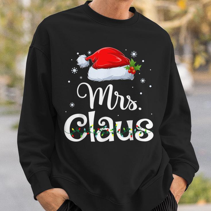 Mr And Mrs Claus Pyjama Santa Sweatshirt Geschenke für Ihn