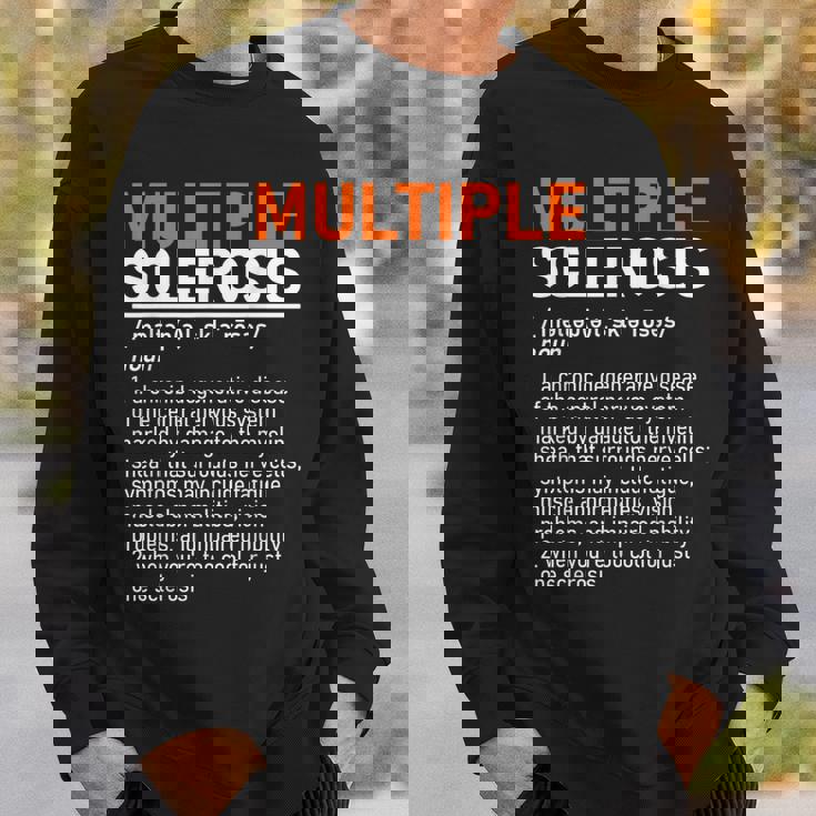 Multiple Sclerosis Awareness Ms Definition Warrior Support Camisa de entrenamiento Regalos para él