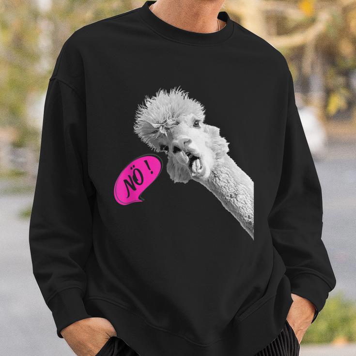 Nö Einfach Nö Talking Cute Alpaca Sweatshirt Geschenke für Ihn