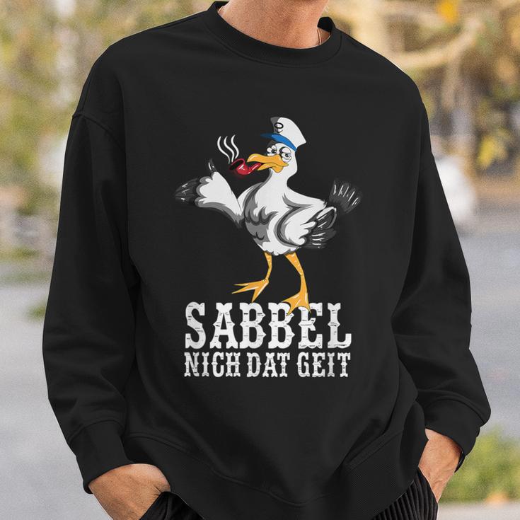 With North German Seagull Plattdeutsch Norden Sweatshirt Geschenke für Ihn