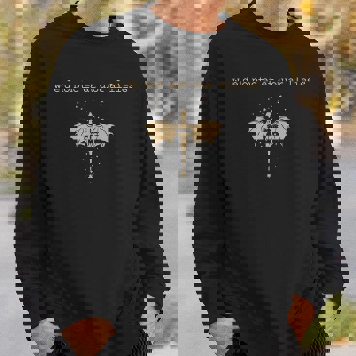 We Do Not Eat Our Allies Dragon Rider 4Th Wing Book Bookish Sweatshirt Gifts for Him We Do Not Eat Our Allies Dragon Rider 4Th Wing Book Bookish Sweatshirt Gifts for Him