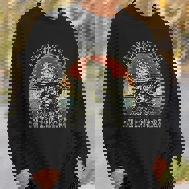 It Is What It Is And It Is Not Great Raccoon Trash Panda Sweatshirt Gifts for Him