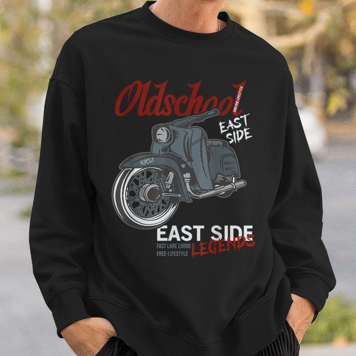 Oldschool Schwalbe Tuning Kr51 Simson Ddr Mofa Moped Sweatshirt Geschenke für Ihn