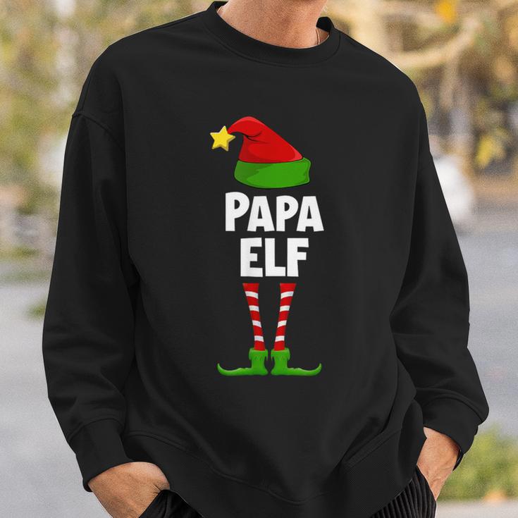 Papa Elf Partner Look Family Elves Outfit Xmas Christmas Sweatshirt Geschenke für Ihn