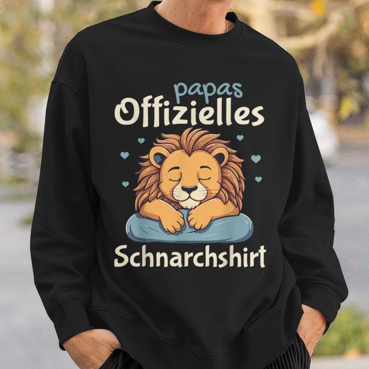 Papa Official Snoring Pyjamas Lion Sleep Sweatshirt Geschenke für Ihn