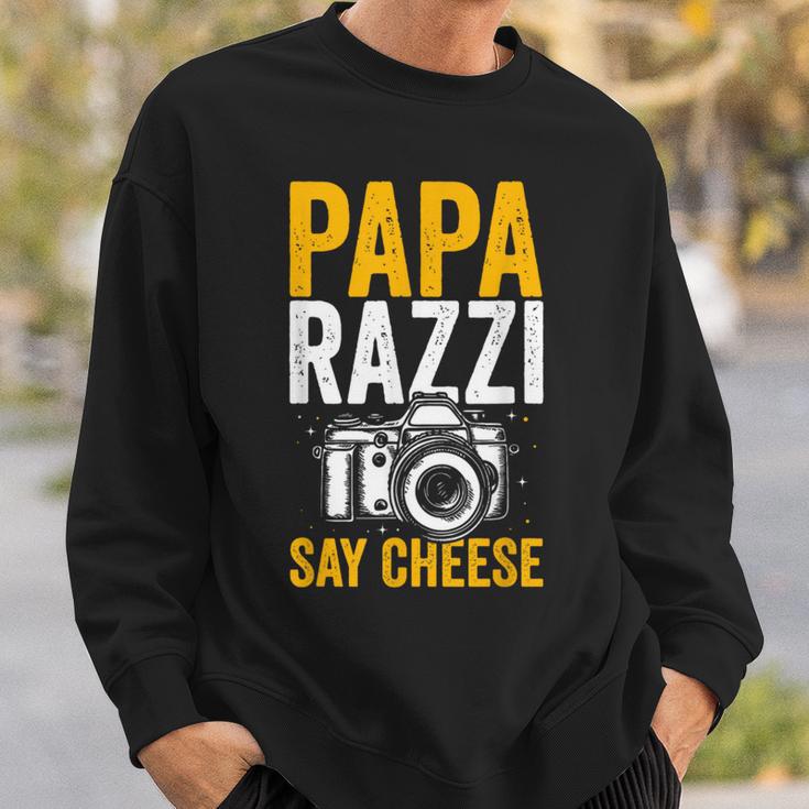 Paparazzi Say Cheese Photographer Photography Camera Sweatshirt Geschenke für Ihn