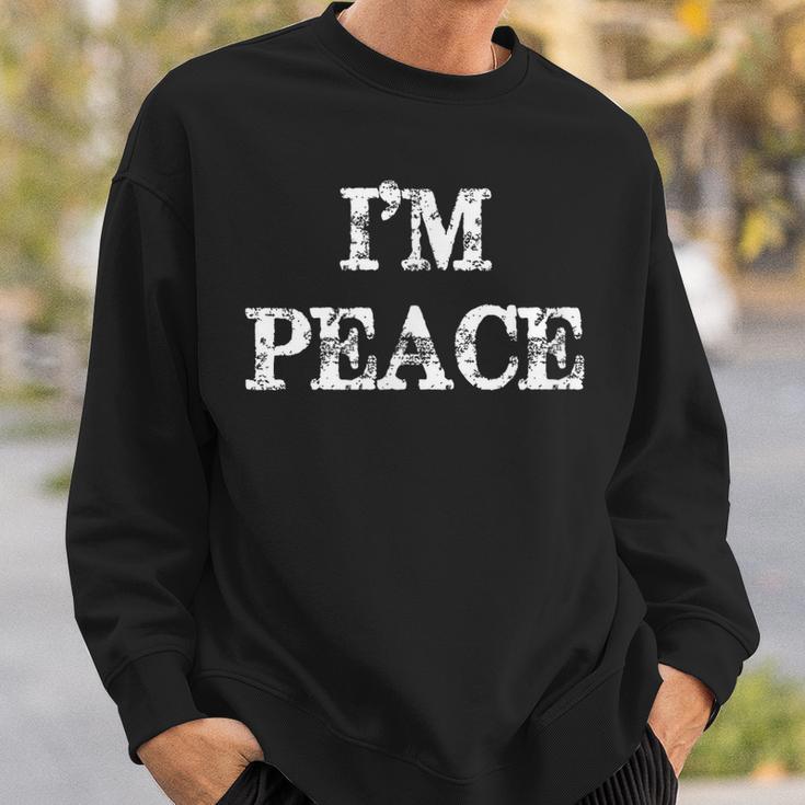 I Come In Peace I'm Peace Couples Matching Sweatshirt Geschenke für Ihn