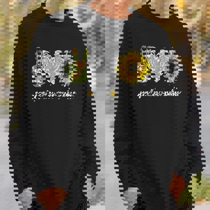 Peace Love Tournesol Hippie Amoureux De Tournesol Sweater e Cadeaux pour lui