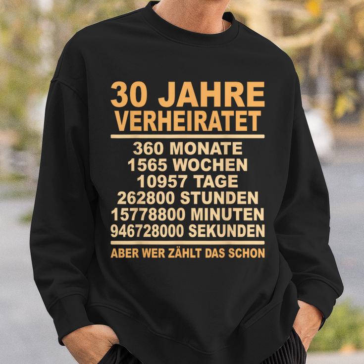 Pearl Wedding Anniversary 30Th Anniversary Married Sweatshirt Geschenke für Ihn