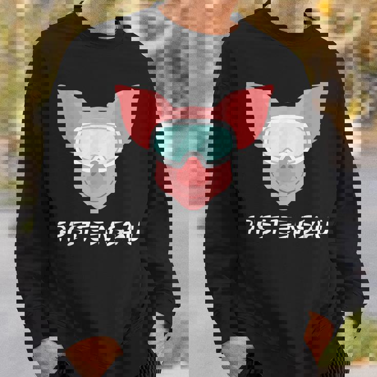 Pistensau Apres Ski Skiing Holiday Sweatshirt Geschenke für Ihn