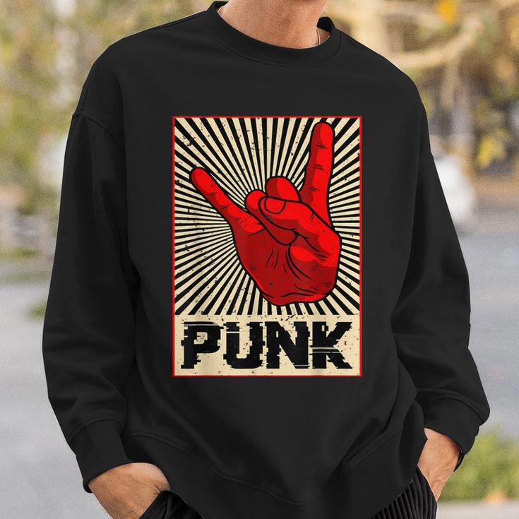 Punk Rock Music Against Nazis Against Right Sweatshirt Geschenke für Ihn