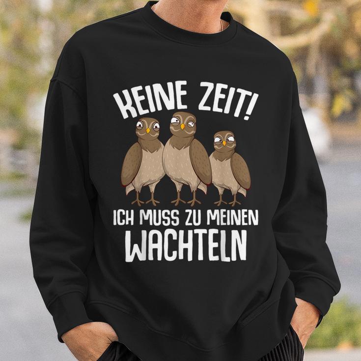 Quail Quail Quailers Quachtelzüchter Sweatshirt Geschenke für Ihn