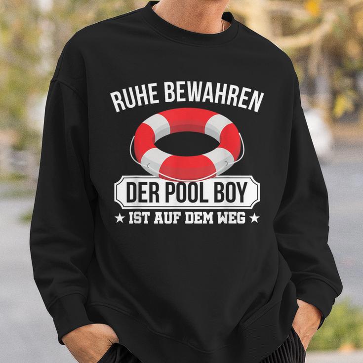 Quiet Keep The Pool Boy Lifeguard Pool Boy Sweatshirt Geschenke für Ihn