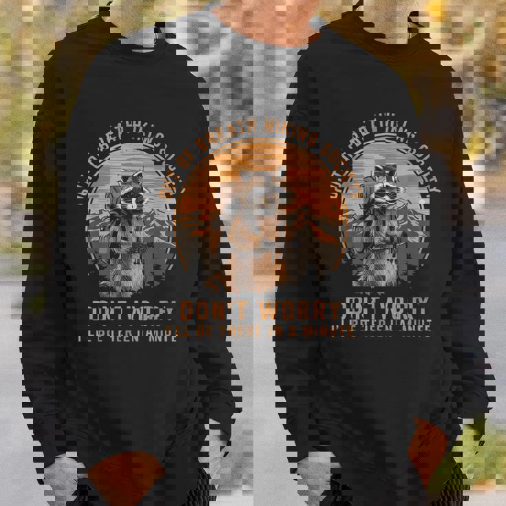 Raccoon Vintage Sweatshirt - Outdoor Adventure | Hiking Enthusiast Gifts for Him