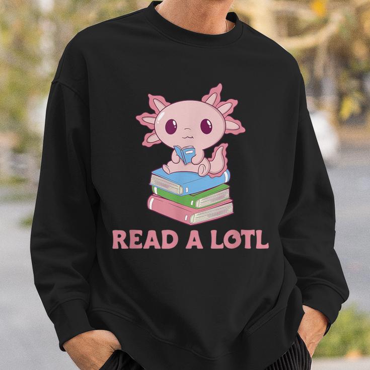 Read A Lotl Like An Axolotl Cute Books Axolotl Sweatshirt Geschenke für Ihn