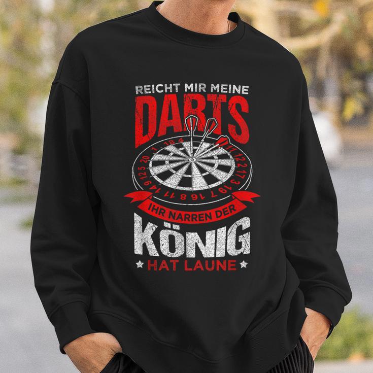 Reicht Mir Meine Darts Der König Hat Laune Dart Sweatshirt Geschenke für Ihn