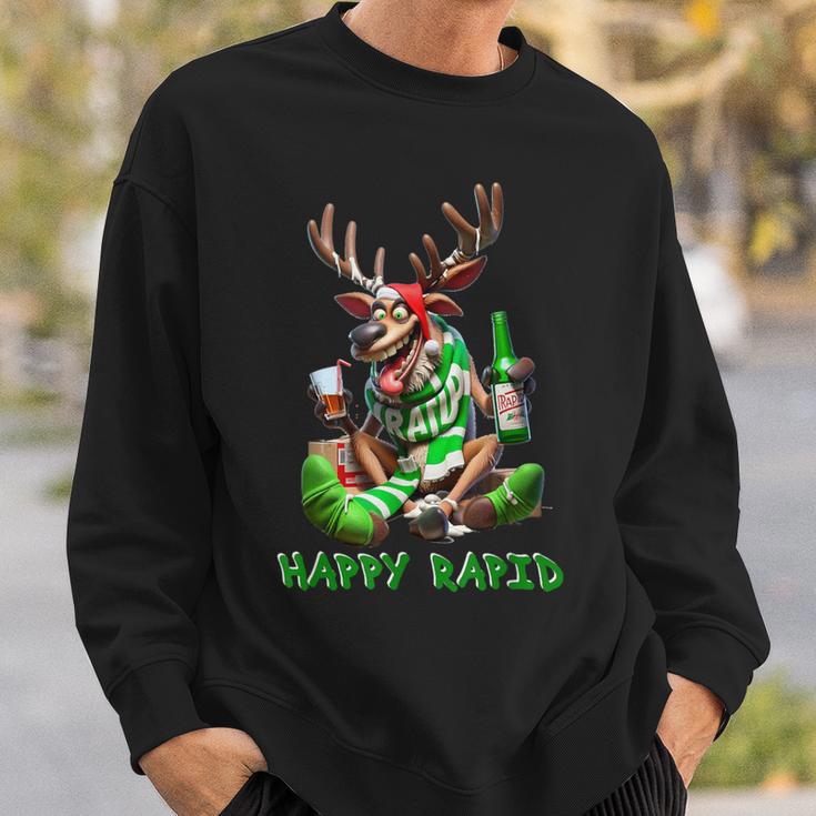 Reindeer Happy Rapid I Christmas Sweatshirt Geschenke für Ihn