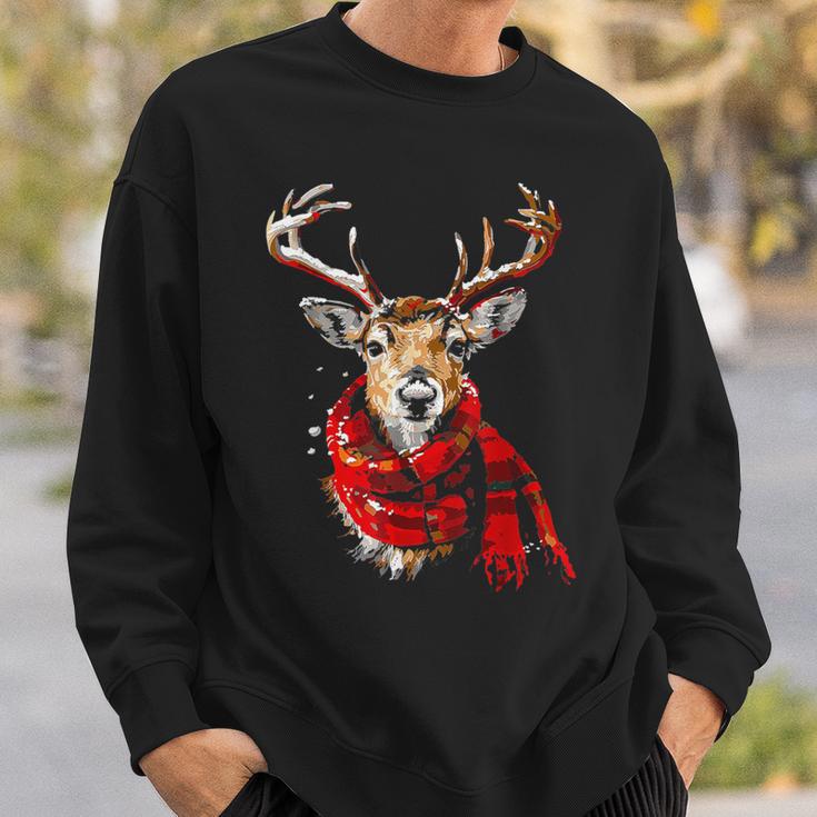 Reindeer Graphic Illustration Reindeer Sweatshirt Geschenke für Ihn