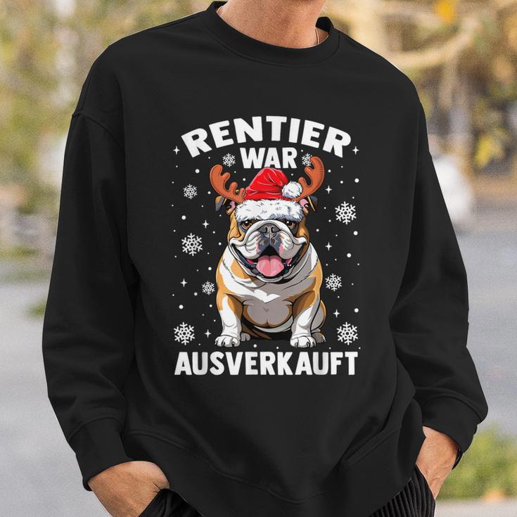 Reindeer Was Out Sold Out English Bulldog Christmas Sweatshirt Geschenke für Ihn