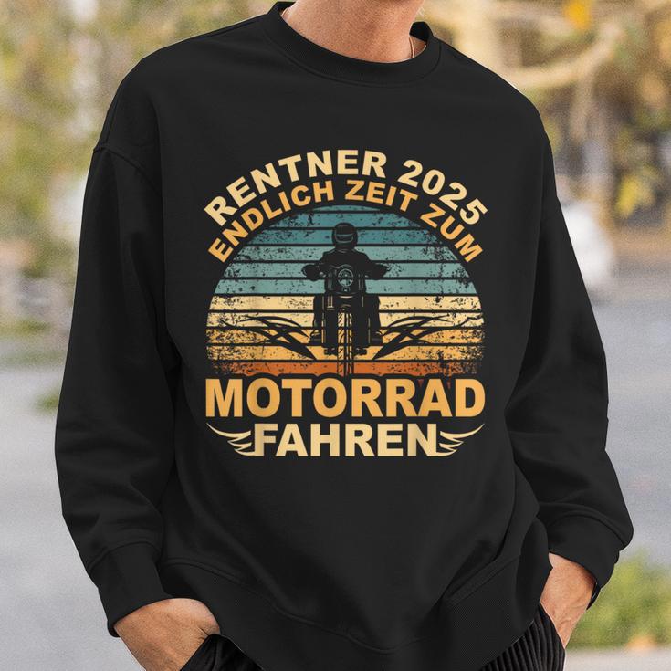 Rentner 2025 Motorrad Motorsport Motorradfahrer Rente Sweatshirt Geschenke für Ihn