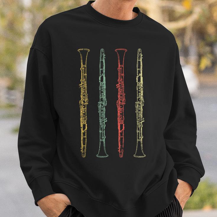 Retro Clarinet Sweatshirt Geschenke für Ihn