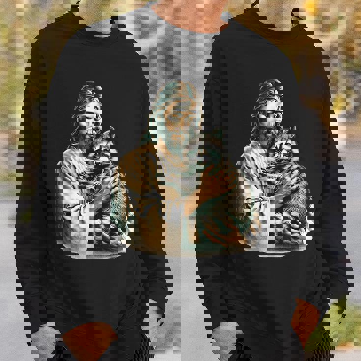 Retro Raccoon Sweatshirt with Sunglasses for Animal Lovers Gifts for Him