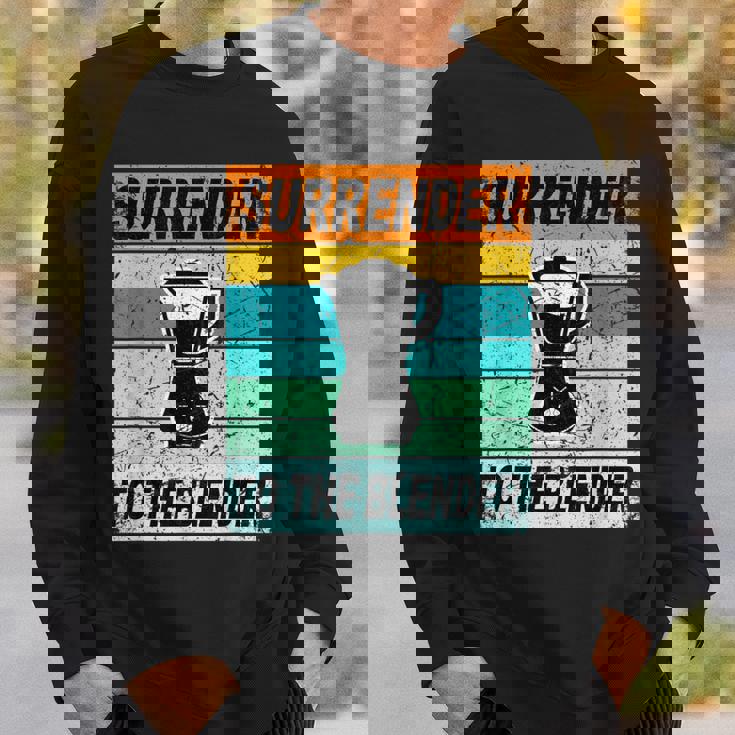 Retro Smoothie Surrender To The Blender Vegetable Smoothie Sweatshirt Gifts for Him