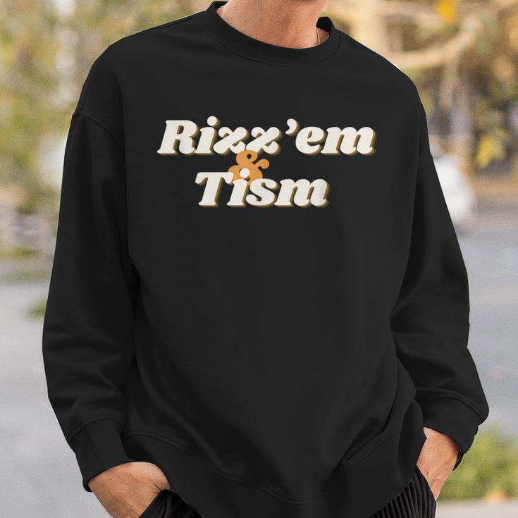 Rizz'em & Tism Autism Autistic Neurodiversity Rizz Sweatshirt Geschenke für Ihn