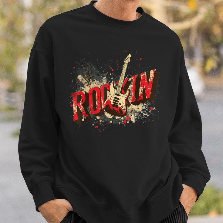 Rock 'N Roll Guitar Outfit Sweatshirt Geschenke für Ihn