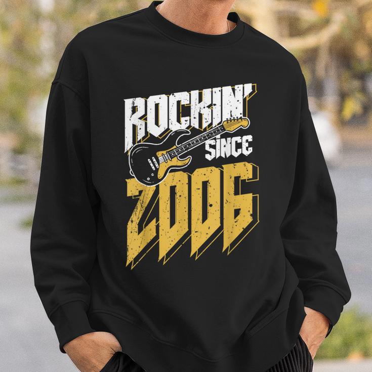 Rockin' Since 2006Intage Rock Music Fan 17Th Birthday Sweatshirt Geschenke für Ihn