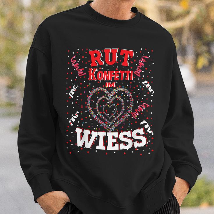 Rut Wiess Carnival Costume Cologne Red Confetti In Heart Sweatshirt Geschenke für Ihn