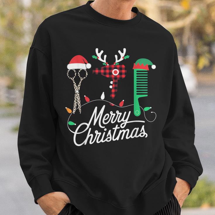 Salon Tools For Festive Christmas Hairdresser Merry Christmas Sweatshirt Geschenke für Ihn