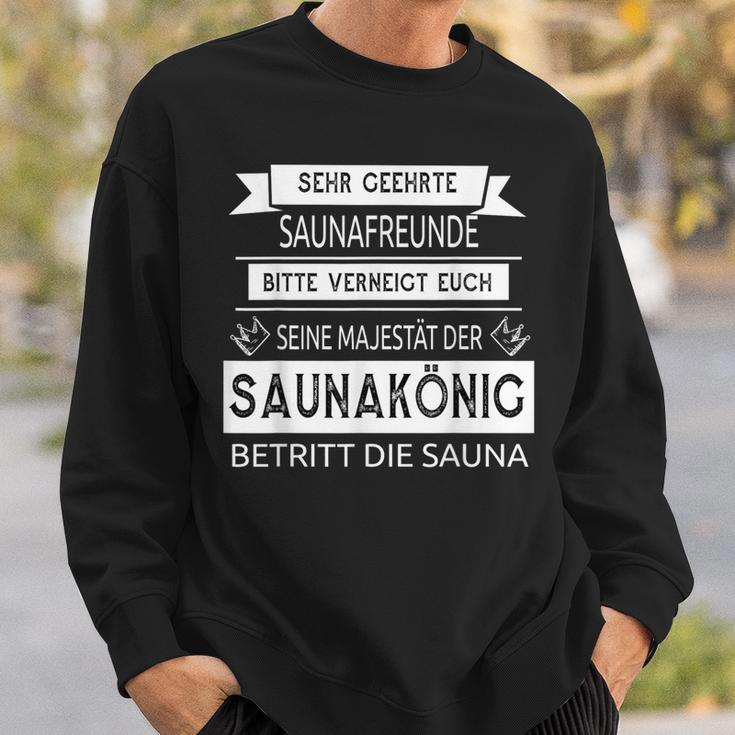 Sauna King Seine Majestät Saying Sayings Sweatshirt Geschenke für Ihn