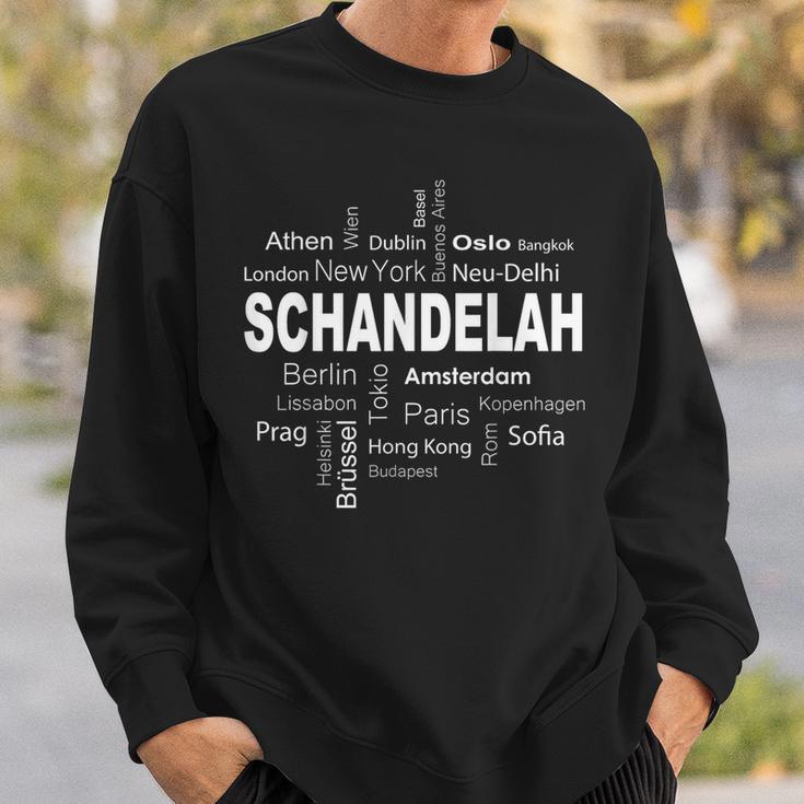 Schandelah New York Berlin Schandelah Meine Hauptstadt Sweatshirt Geschenke für Ihn