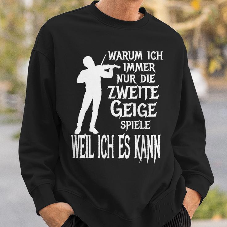 Secondiolin Classic Orchestra Musician Sweatshirt Geschenke für Ihn