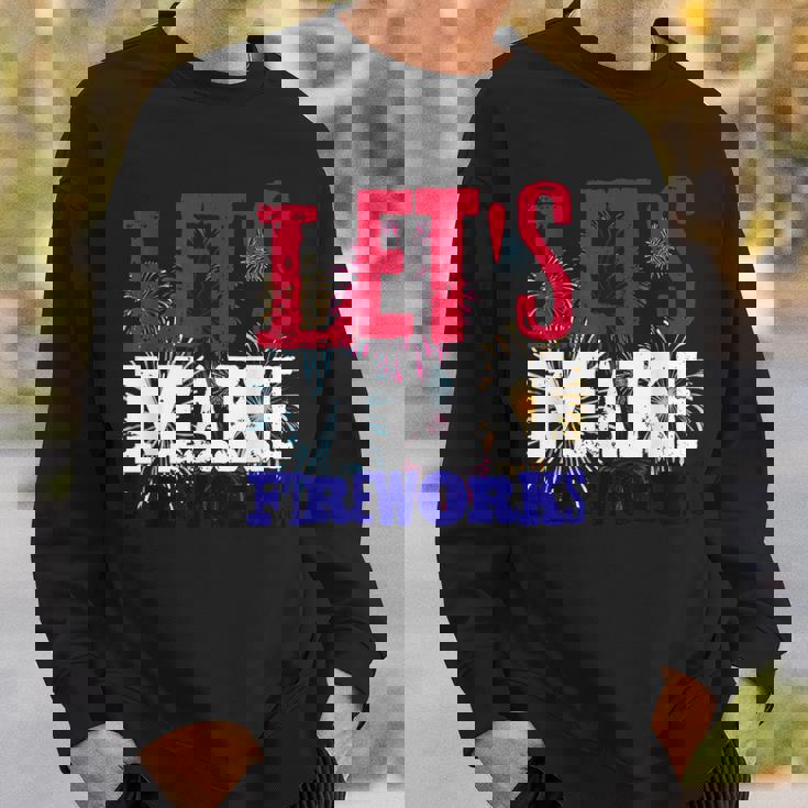 Sexy 4th Of July Shirt USA America Lets Make Fireworks Love Sweatshirt Gifts for Him
