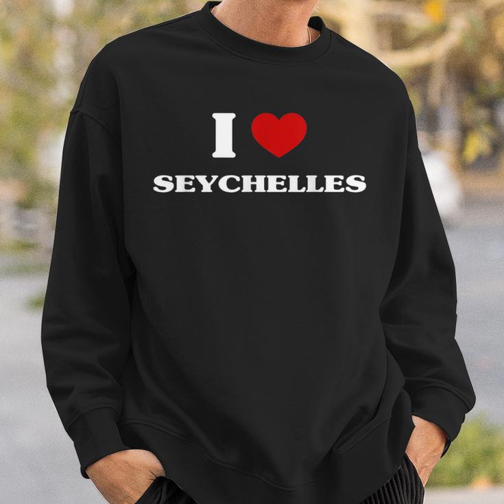 Seychellen I Heart Seychellen Souvenir I Love Seychellen Sweatshirt Geschenke für Ihn