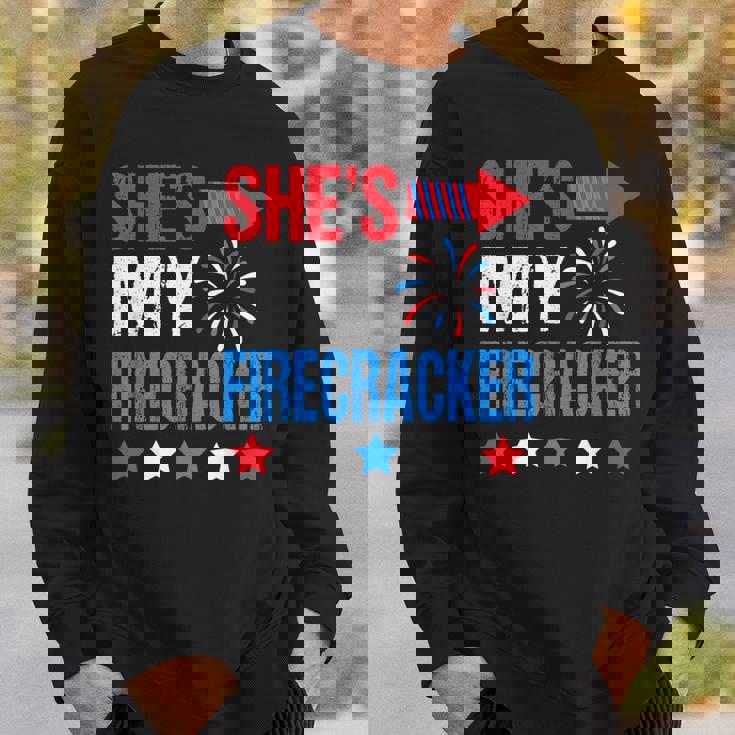 She's My Firecracker Matching 4th Of July Shirts For Couples Sweatshirt Gifts for Him