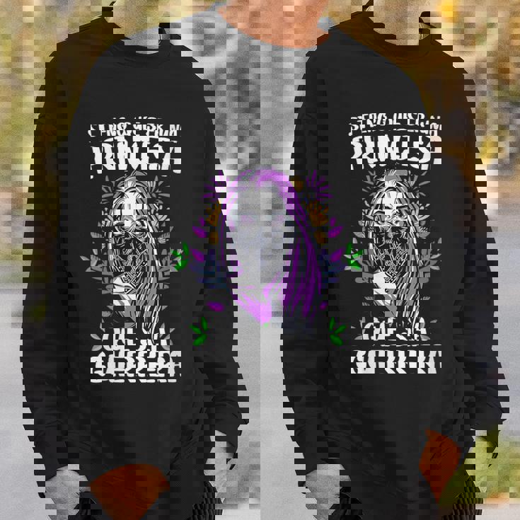 Si Tengo Que Ser Una Princesa Que Sea Guerrera 8 Marzo Cuello Camisa de entrenamiento Regalos para él