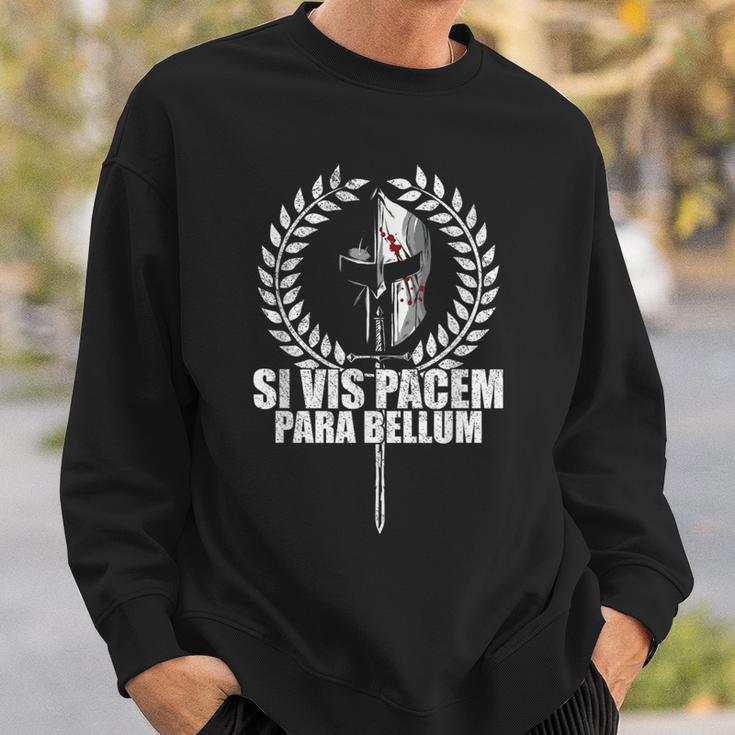 Siis Pacem Para Bellum Latin Wisdom Proverb Sweatshirt Geschenke für Ihn