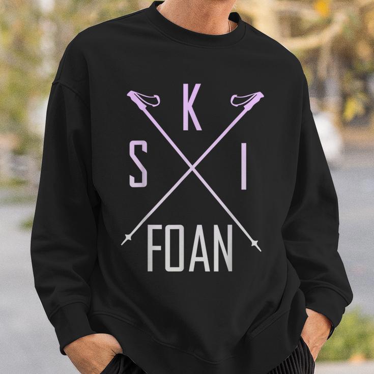 Skifoan Ski Ski Ski Ski Ski Ski Ski Mountain Sweatshirt Geschenke für Ihn