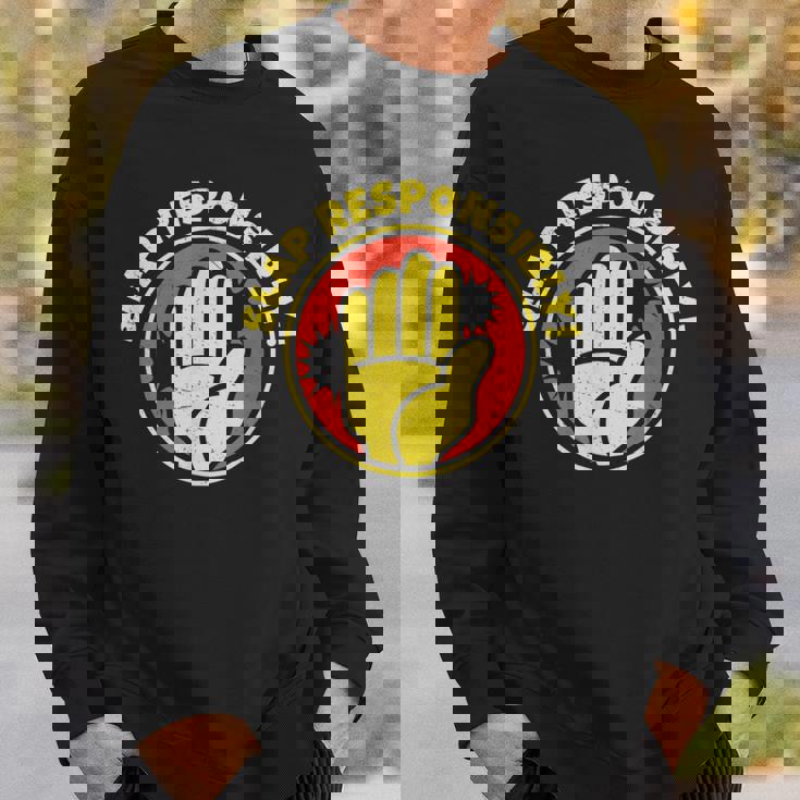 Slap Responsablemente Para El Campeón De Slapboxing Atleta De Boxeo Slap Camisa de entrenamiento Regalos para él