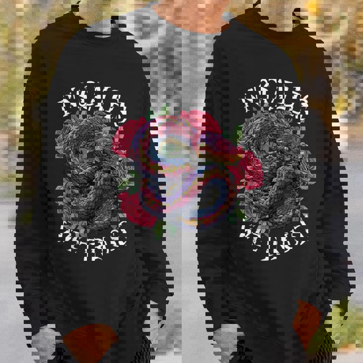 Snake Owner In Scales We Trust Reptile Lover For Pet Snake Sweatshirt Gifts for Him