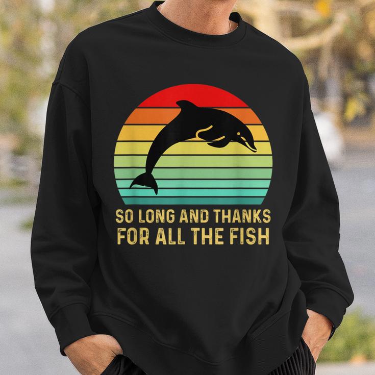 So Long And Thank You For The Whole Fishintage Sweatshirt Geschenke für Ihn