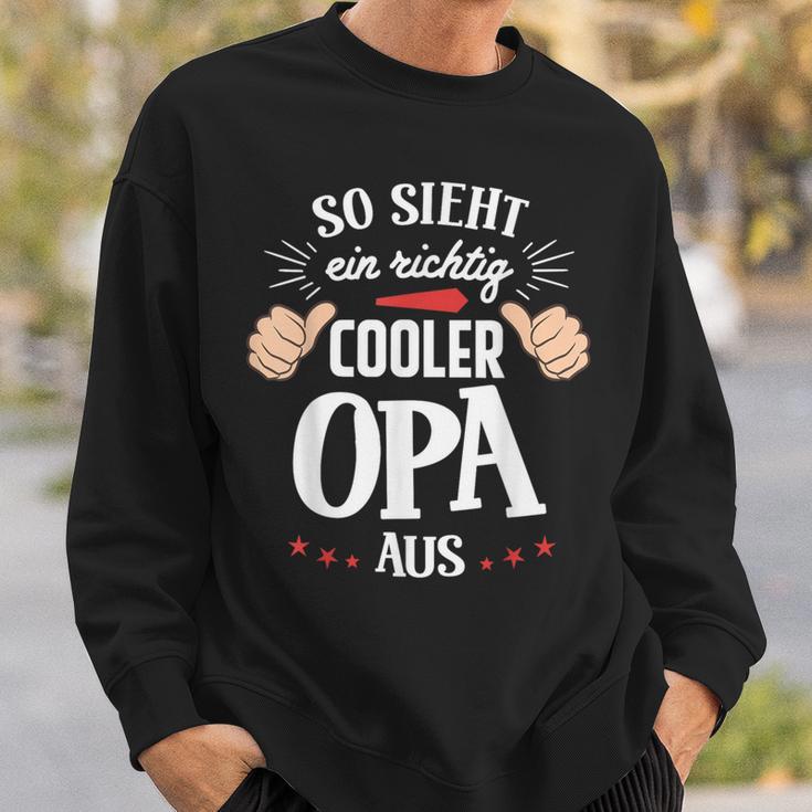 So Sieht Ein Richtig Cooler Opa Aus Bester Opa Grandpa Sweatshirt Geschenke für Ihn