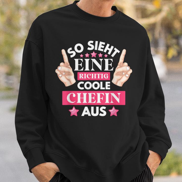 So Ssieht Eine Coole Chefin Aus S Sweatshirt Geschenke für Ihn