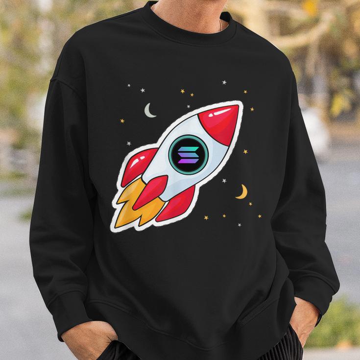 Solana Rocket To The Moon Sweatshirt Geschenke für Ihn