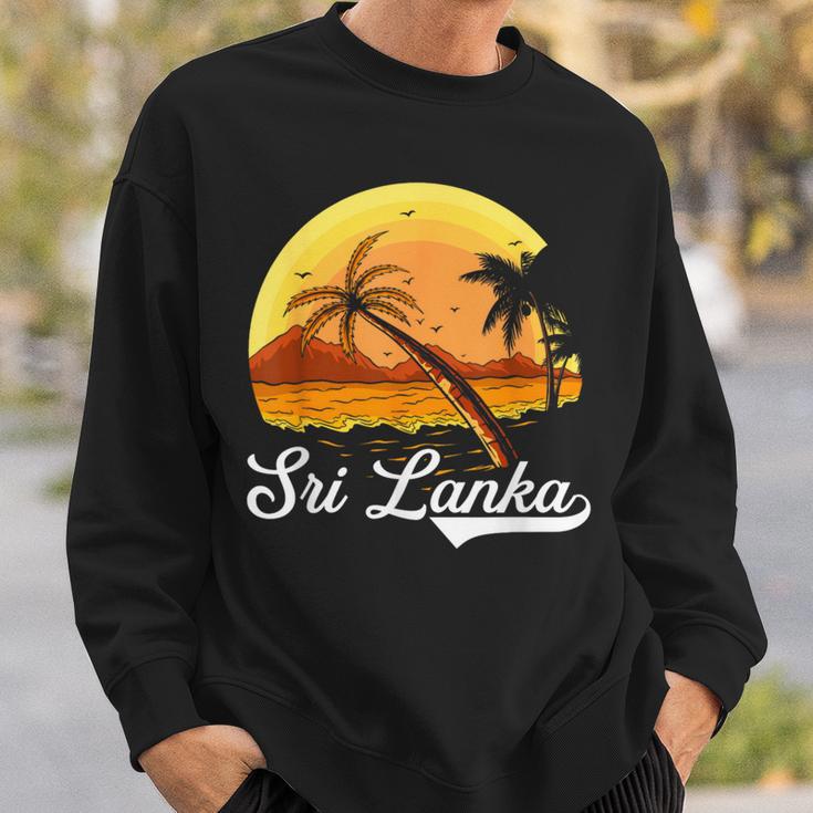 Sri Lanka Palm Tree Ocean Summer Holiday Sri Lanka S Sweatshirt Geschenke für Ihn